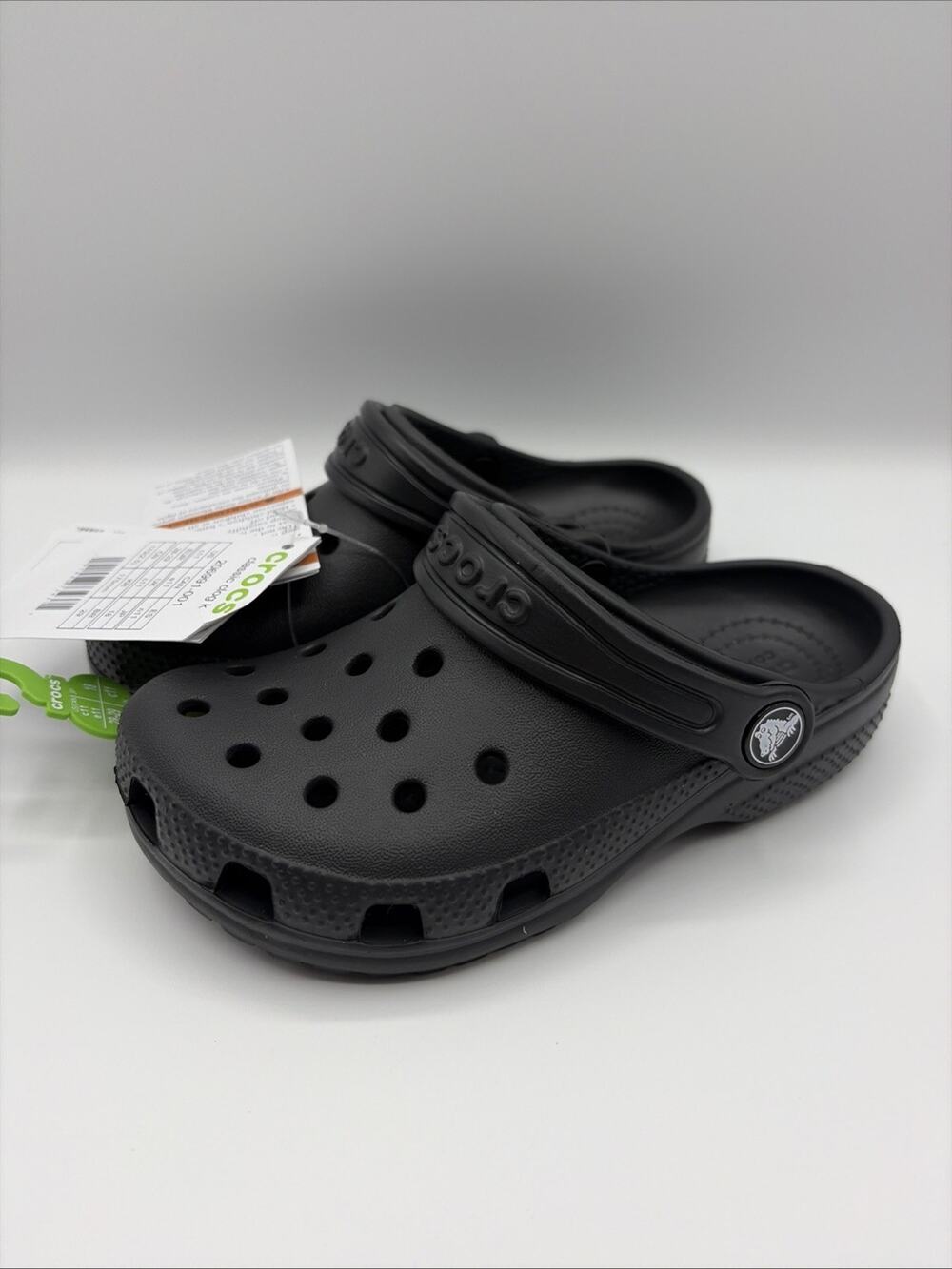 Crocs Classic Clog K Black Shoes 206991-001 Sandal Kids Size C11